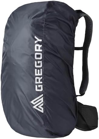 Gregory 30L-50L Waterproof Raincover for Backpacking/Hiking Bags, Obsidian Black