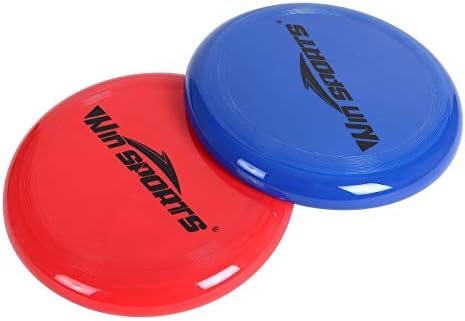 Win SPORTS Folding Disc Toss Game Set - Flying Disc Toss Dunk Game Set - Includes 2 Disc Targets with Bean Bag & 2 Flying Discs & Carrying Case - Great for Backyard,BBQs,Tailgating