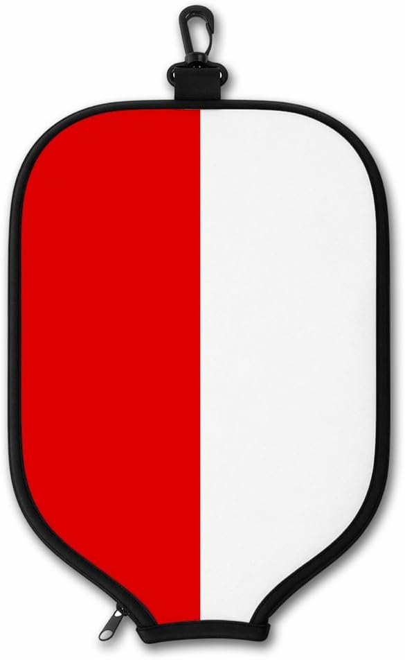 ExpressItBest Pickleball Paddle Cover, Neoprene Paddle Protector with Zipper and Snap Hook, Fits Most Standard Pickleball Paddles
