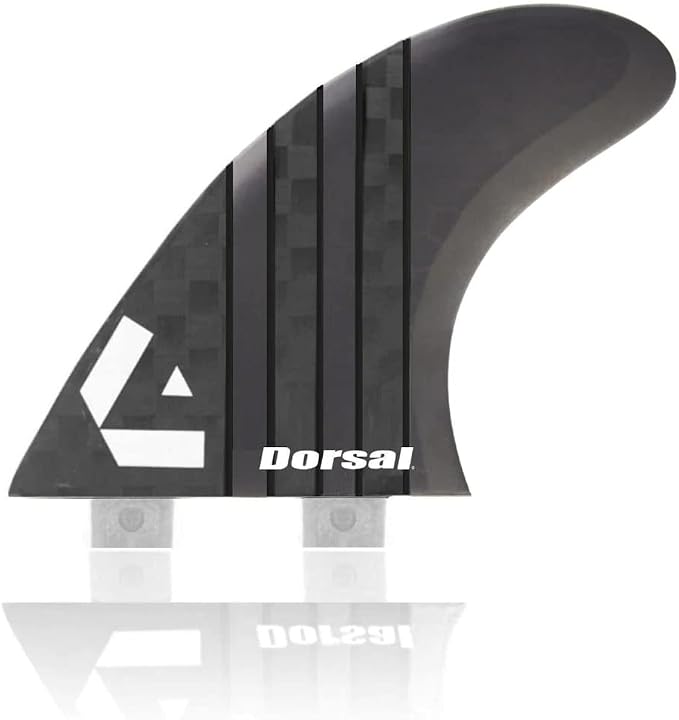 DORSAL Surfboard Fins Thruster 3 Set FCS Compatible with Carbon Honeycomb Hexcore
