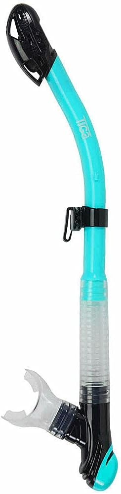 SHERWOOD SCUBA Super Dry Snorkel with Splash Guard and Sealing Valve: Tiga Snorkel