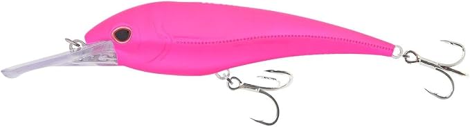 Nomad Design DTX Minnow with Patented Autotune System - Distressed Baitfish Swimming Action, BKK Diablo