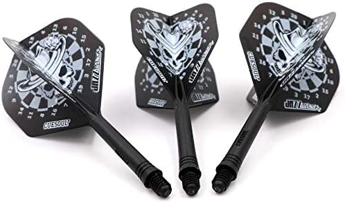 CUESOUL Jazz-Metal Luxury Steel Tip Darts Set 21g/24g/26g with AK5 Integrated Dart Flights