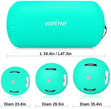 VOFiTNY Gymnastics Tumbling Equipment Air Barrel Inflatable Octagon Tumbler Roller Back-bend Trainer Cheerleading Without Pump