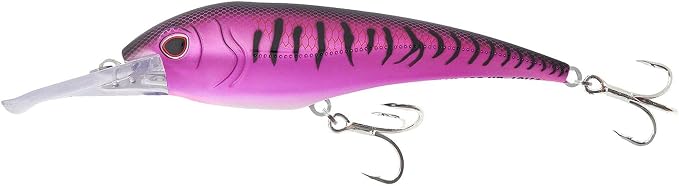 Nomad Design DTX Minnow with Patented Autotune System - Distressed Baitfish Swimming Action, BKK Diablo
