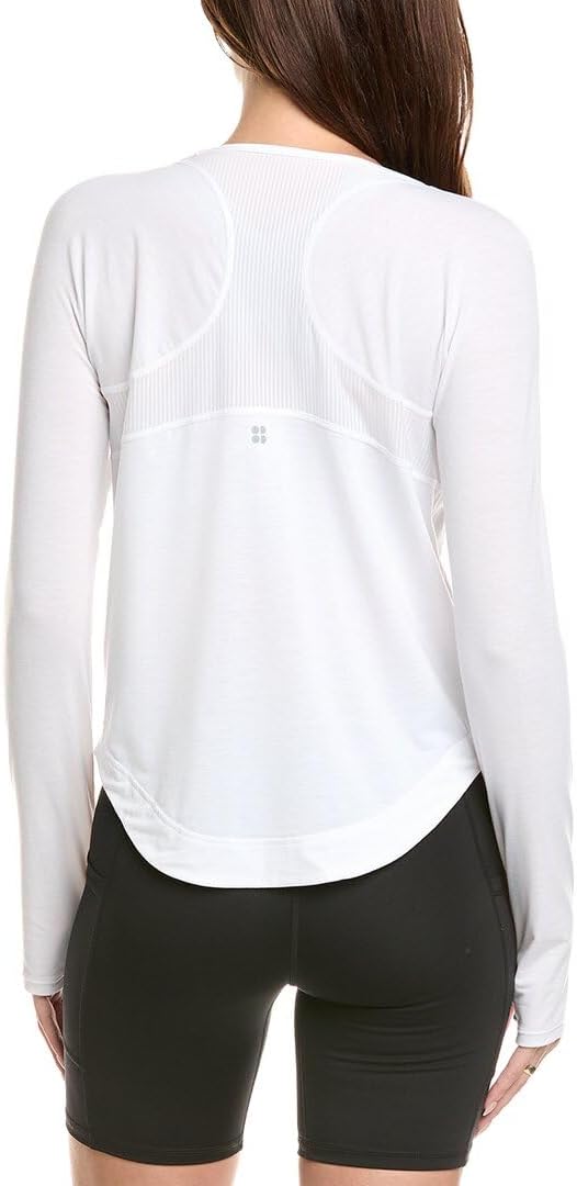 Sweaty Betty Women's Breathe Easy Crewneck Workout Long Sleeve Top