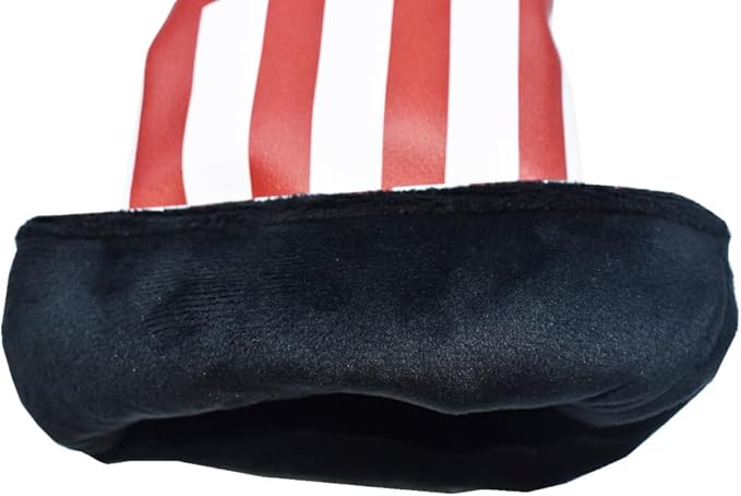 US Flag 3pcs Golf Club Headcovers, PU Leather Head Covers for Drivers Fairway Woods Hybrids, Waterproof Protective Golf Club Covers for Men Women Golfers