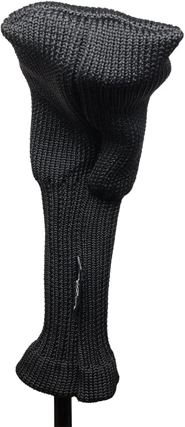 Majek All Hybrid Head Cover Golf Club Black Sleek Tight Fit Headcover Set 4-PW Acrylic Head Covers 4 5 6 7 8 9 PW Easy to See Large White Embroidered Numbers