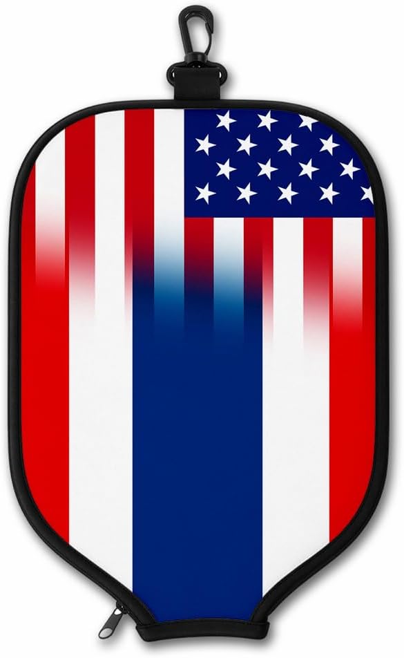 ExpressItBest Pickleball Paddle Cover, Neoprene Paddle Protector with Zipper and Snap Hook, Fits Most Standard Pickleball Paddles