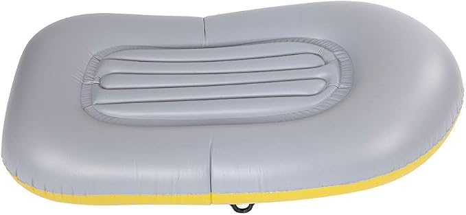 Inflatable Kayak Canoe Portable Boat 1 Person Rowing Air Boat for Swimming Pool and Lake Fishing and Diving Yellow 120lb Weight Capacity