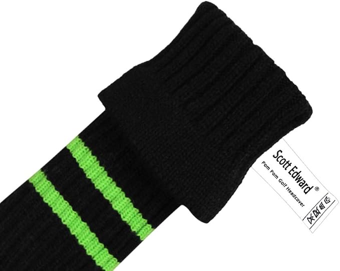 Scott Edward Knit Golf Club Cover for Woods and Driver Set of 5 Head Covers Protect Driver Wood(460cc)* 1 Fairway Wood*2 and Hybrid/UT*2 with Rotating Club Number Tags