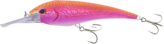Nomad Design DTX Minnow with Patented Autotune System - Distressed Baitfish Swimming Action, BKK Diablo