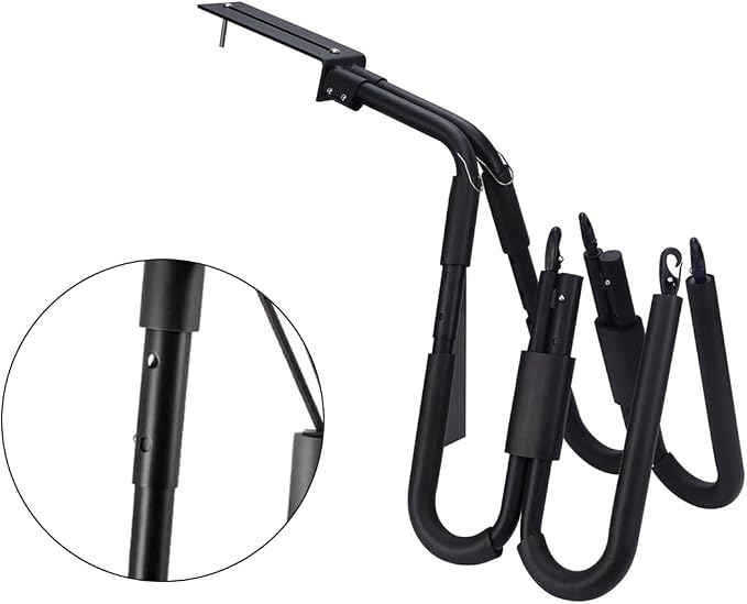 Adjustable Surfboard Rack,with 2 Racks for 2 Surfboards,Aluminum Alloy Surfboard Rack and Holder with Mounting HardwareEasy Install for Motorcycle,Bicycle