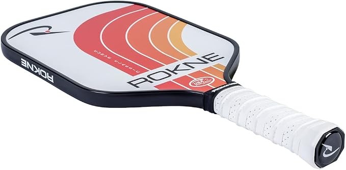 ROKNE Curve Classic Pickleball Paddle | USAPA Approved Fiberglass Pickleball Paddles | Precision Engineering & Comfort | ProGrit Texture for Max Spin & Power | Paddle