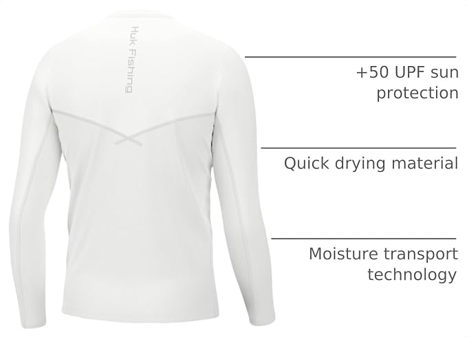 HUK Men's Icon X Long Sleeve Shirt, Performance Fishing Shirt