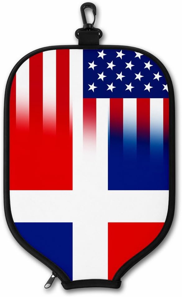ExpressItBest Pickleball Paddle Cover, Neoprene Paddle Protector with Zipper and Snap Hook, Fits Most Standard Pickleball Paddles
