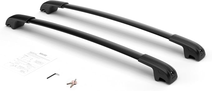 300Lbs Lockable Roof Rack Crossbars Compatible with 2024 2025 2026 Subaru Crosstrek(Not for Wilderness), Heavy Duty Aluminum Cross Bar Fit Luggage Luggage Kayaks Bicycles Snowboard