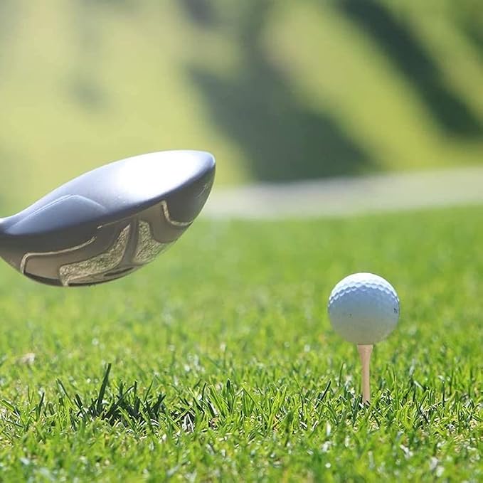 1000 Pcs Per Pack Natural Bamboo Golf Tees. 2.75 Inch (7cm) Length Stronger Than Wood No Side Spin Friction. PGA Approved for Professional Player's Tournament or Beginner's Trainning.