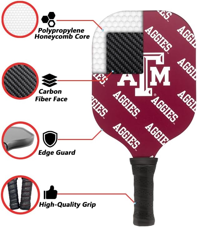 Parrot Paddles NCAA Mississippi Sport Pickleball Paddle