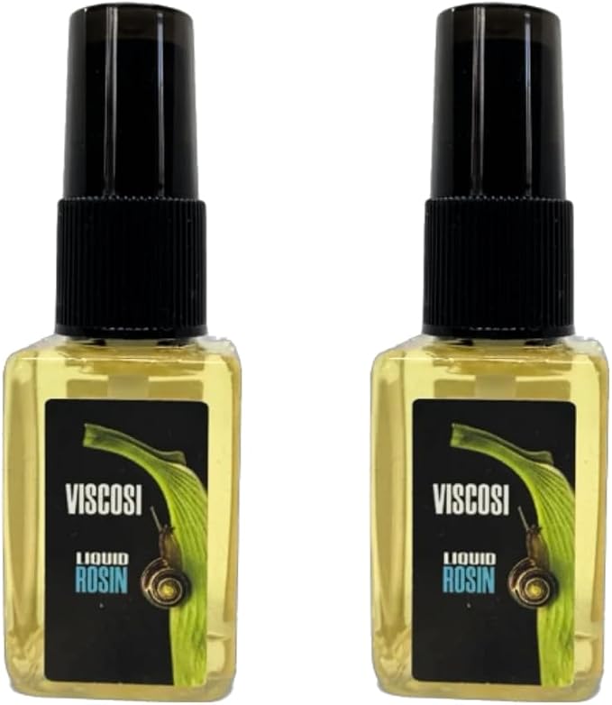Viscosi Spray Grip (Liquid Rosin) 2-Bottles (1oz+1oz) - Firm Grip for Pole Dance, Aerial Silks, Tennis, Climbing, Gym - Dry Hands Rosin Spray