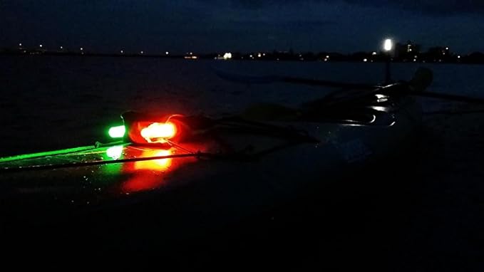 TEKTITE® Navlite LED Navigation Lights for Boats – Portable Waterproof Red Green Bow & Stern Lighting Kit, Battery Powered Nav Lights for Kayak, Pontoon, Dinghy, Paddle Board, Jon Boat & Night Fishing