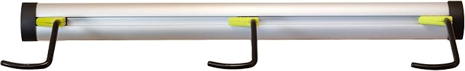 Swagman 3 Bike Wall Hanger – Adjustable Wall Mounted Bike Storage Rack with Sliding Hooks and Aluminum Rail System