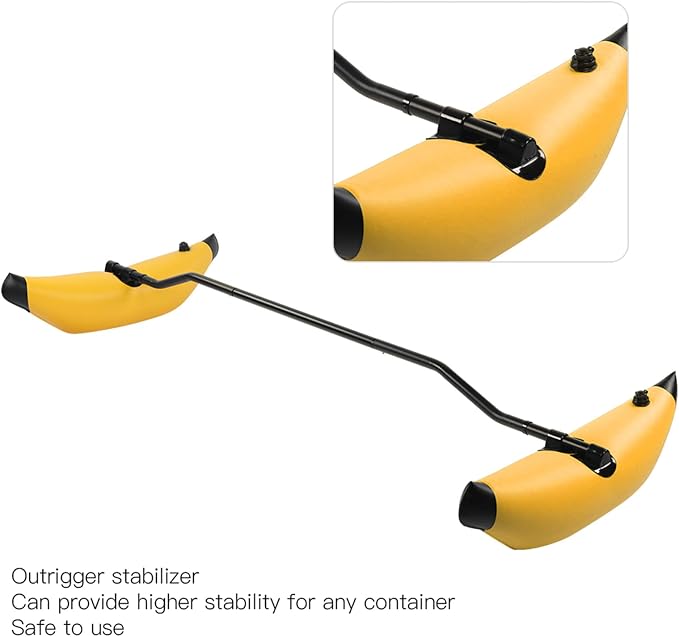 PVC Inflatable Kayak Outrigger Float Portable Higher Stability Balancing Canoe Outrigger Kit Balancing Boat Accessory