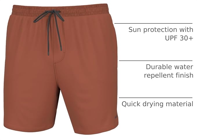 HUK Men's Pursuit Volley Short, Quick-Dry Fishing Shorts for Men