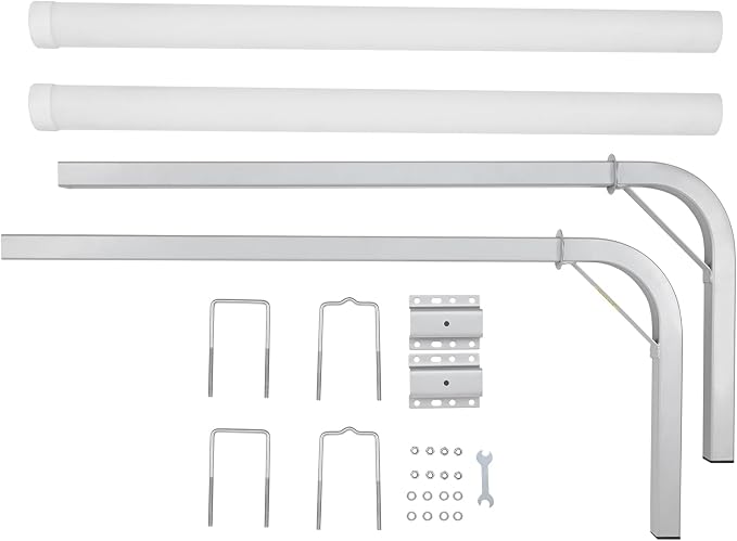 VEVOR Boat Trailer Guide, 16.7"- 60″ Adjustable Design Trailer Guide Poles, 2PCS Trailer Guide-Ons for Ski Boat, Fishing Boat or Sailboat Trailer