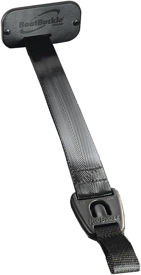 BoatBuckle F14200A 24-Inch Self-Retracting Fishing Rod Holder for Boat, Retractable Tie Down Rod Straps for Boat Deck Mount/Gunwale
