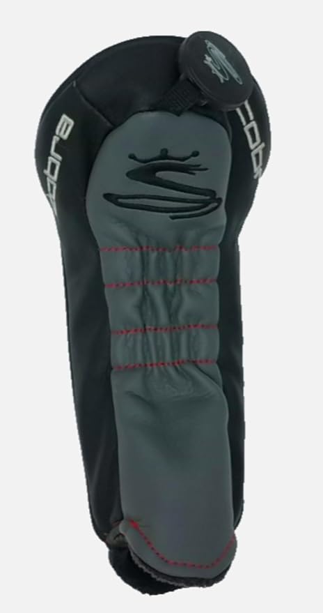 New COBRA 2022 AIR X Rescue Headcover - Black/Red Cover w/Adjustable TAG # (Not for Fairway Wood)