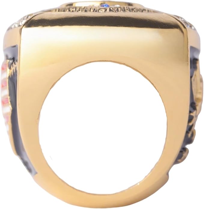 12 pcs Pack Gold Champions Silver Finalist Baseball Championship Trophy Ring Baseball Awards for Teams,Baseball Players Awards Size 9