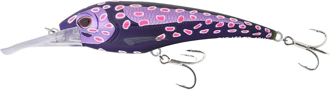 Nomad Design DTX Minnow with Patented Autotune System - Distressed Baitfish Swimming Action, BKK Diablo