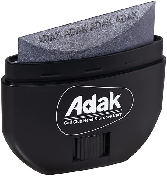 ADAK 2-in-1 Golf Club Cleaner & Groove Sharpener | Increase Backspin & Shot Accuracy | Diamond-Fused Elastomer Cleaning Tool | Perfect Golf Gift