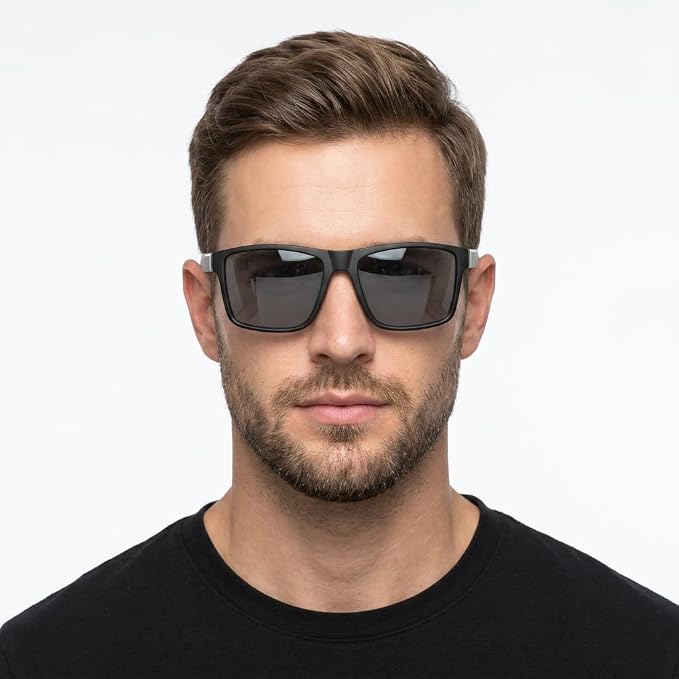 Nearsighted Sunglasses for Distance Men,Polarized Near Sighted See Far Vision Driving Eyeglasses UV Protection