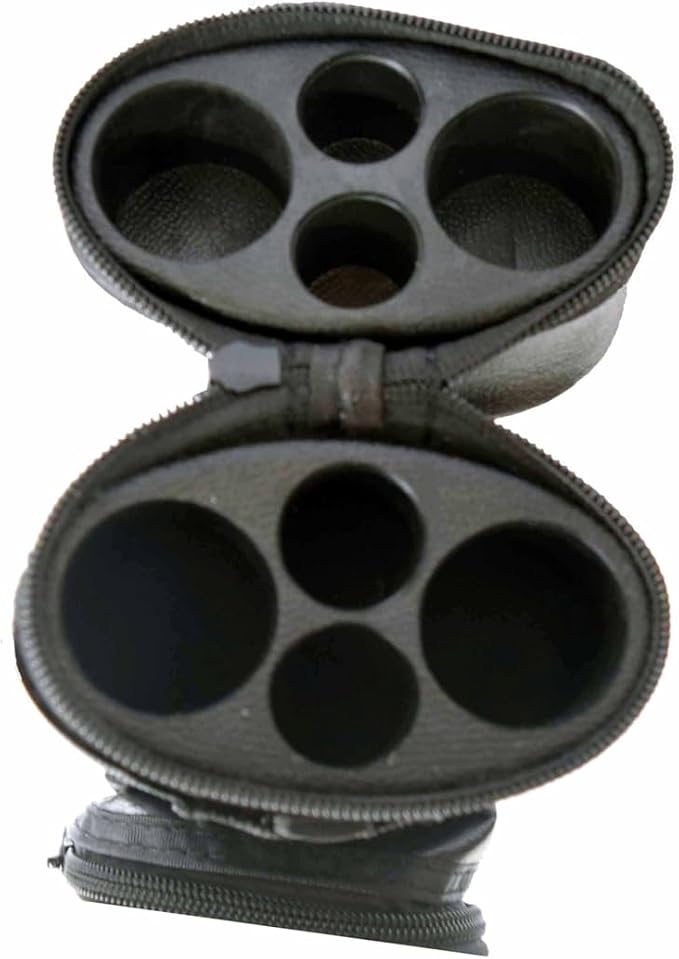 HAN'S DELTA 2x2 Hard Pool Cue Billiard Stick Carrying Case, (Several Colors Available) (Piping Red)