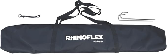 Champion Sports Rhino Flex Reversible Baseball Protective L Screen Pitching Net with Carry Bag,Black