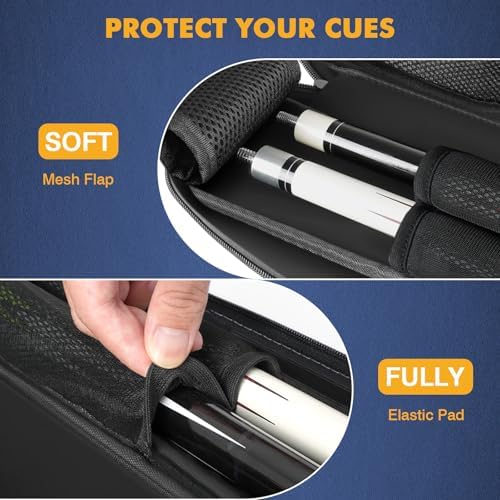 PEKREWS 2x2 Soft Cue Bag Pink & 1x1 Soft Pool Cue Bag Black Set
