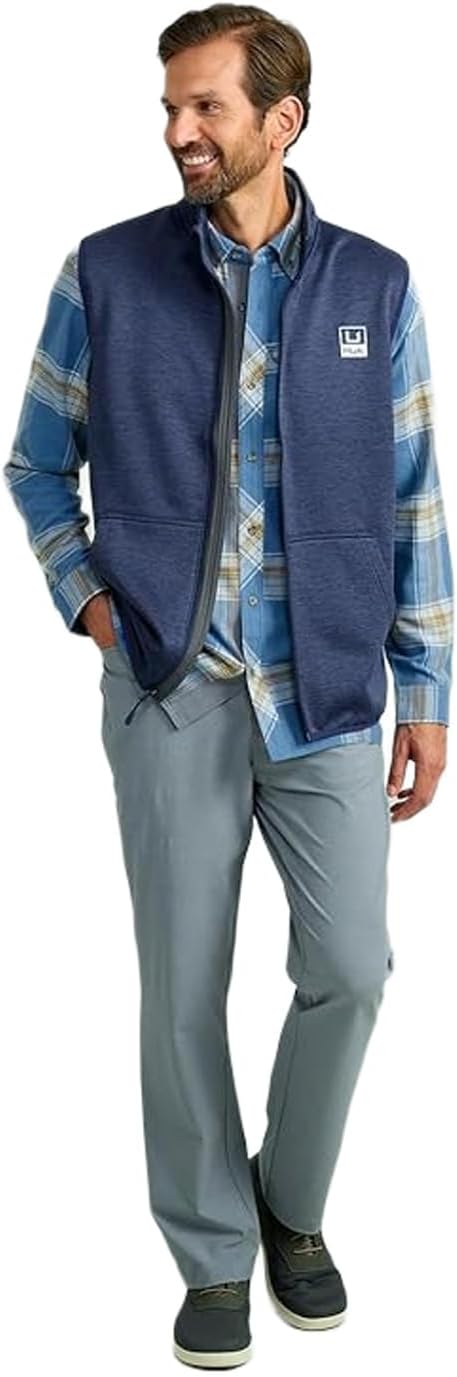 HUK Men's Coldfront+ Vest, Insulated, Water-resistant Outdoor Layer for Cold Weather Activities