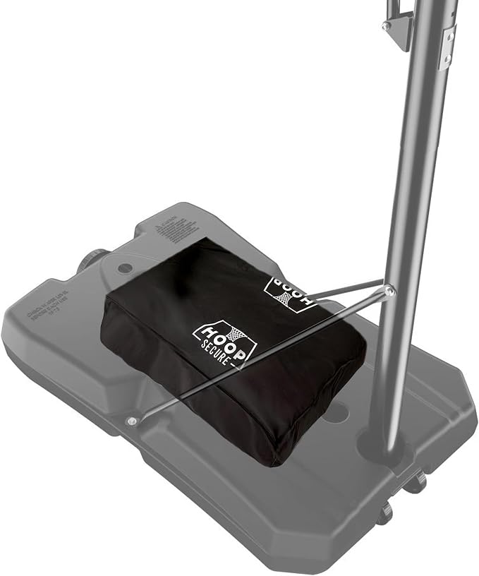 Mini - The Original Solution - Heavy Duty Weighted Base Anchor for Basketball Hoops - Weather Resistant, Durable Design, Holds 200+ lbs. Patents-Pending, HOA Friendly (Mini, Black)