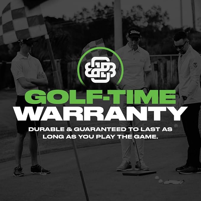 BACK 2 BASICS Golf Putting Mirror Golf Putting Aid Putter Practice Dual Sided Alignment Tool Indoor Training Posture Arc Mirror for Men & Women Compact Portable Setup Precision Swings