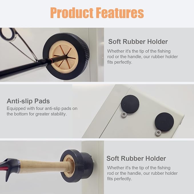 Aventik Fishing Rod Wrapping Machine for Rod Building & Epoxy Drying, Rod Dryer Fishing Rod Building Kit Fishing Rod Repair Kit