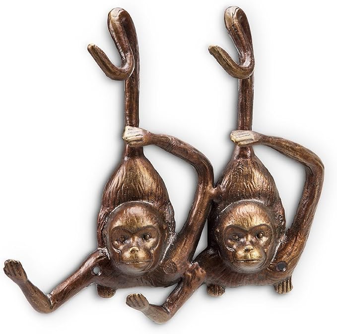 SPI Monkey Pair Wall Hook