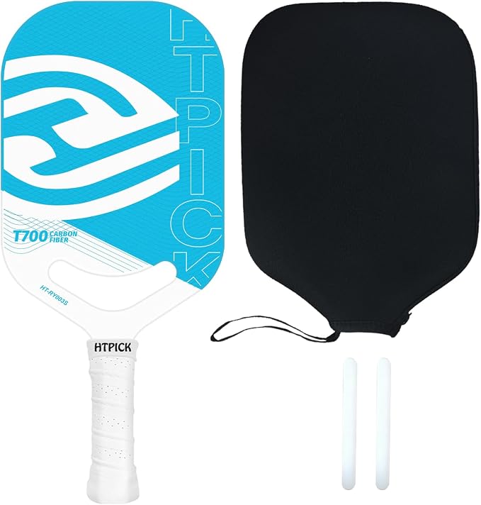 Pickleball Paddles | T700 Carbon Fiber Pickleball Paddle with Aero Throat | Hot-Press Moulding | 16mm Polymer Core | Specifically Engineered for Swing Speed and Manoeuvrability