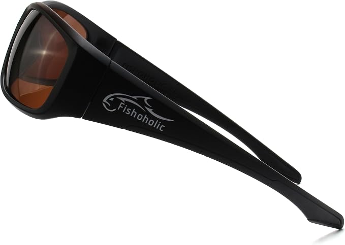 Fishoholic Polarized Bi-Focal Fishing Sunglasses with Reader Magnification (1.5x, 2.0x, 2.5x Options) and UV400 Protection
