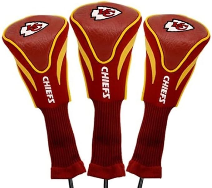 Team Golf NFL Cincinnati Bengals Contour Golf Club Headcovers (3 Count) Numbered 1, 3, & X, Fits Oversized Drivers, Utility, Rescue & Fairway Clubs, Velour Lined for Extra Club Protection