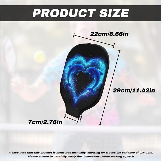 Pickleball Paddle Covers, Durable Polyeste Paddle Cover,Anti-Drop Paddle Storage Bag