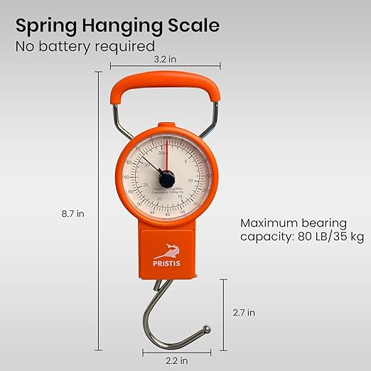 Pristis Practical Fishing Tools Combination, Fishing Hanging Scale & Fishing Line Winder, A Neat Option for Angler