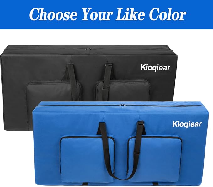 Cornhole Carrying Case - Fits 4' x 2' Regulation Size Board, Heavy-Duty Cornhole Boards Bag with Protective Padded Foam and Two Large Pockets for Outdoor Games