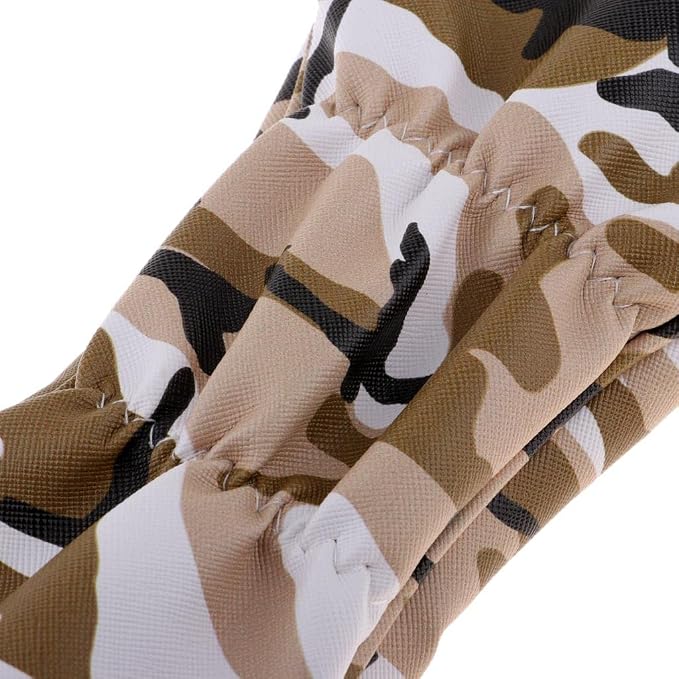 Baosity 4Pcs/Set Premium PU Camouflage Golf Head Covers No. 1 3 5 UT Wood Driver Club Protector Replacement & Interchangeable Number Tag